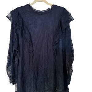 Torrid Black tunic Lace Top
